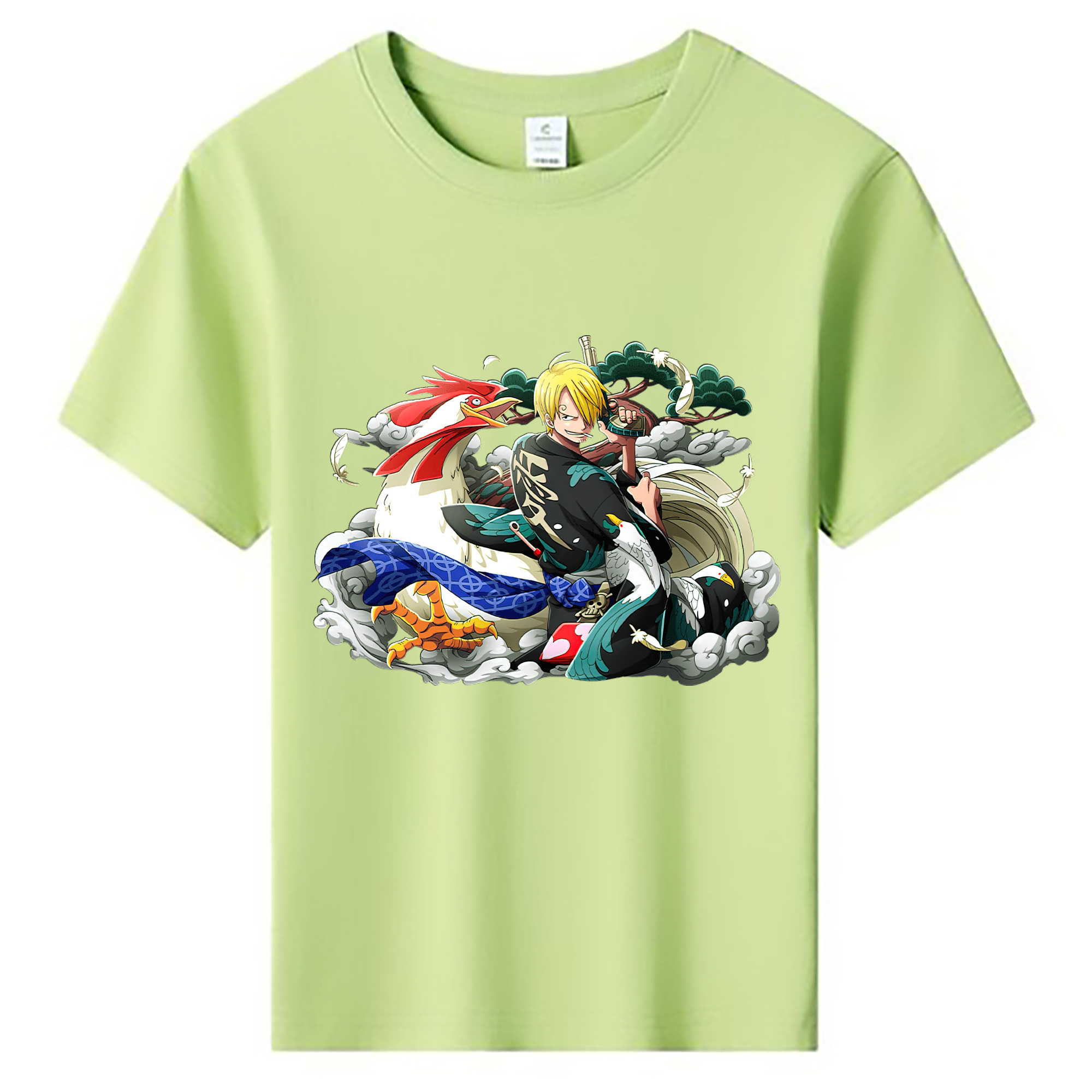（画像用） ワンピース サンジ ONE PIECE Sanji 綿100％キッズTシャツ（フロントプリント）